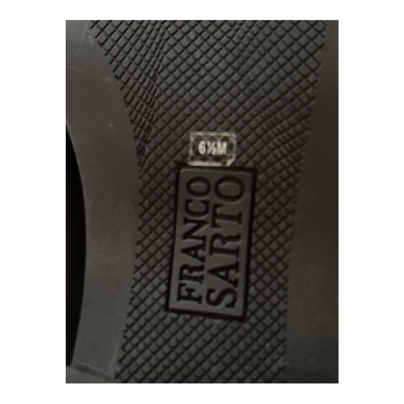 Franco Sarto Black Slip-On Loafers with Metal Details size 6.5M Leather. - Picture 9 of 9